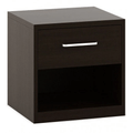 Kosmo Wooden Side Table with Storage Drawer and Open Shelf