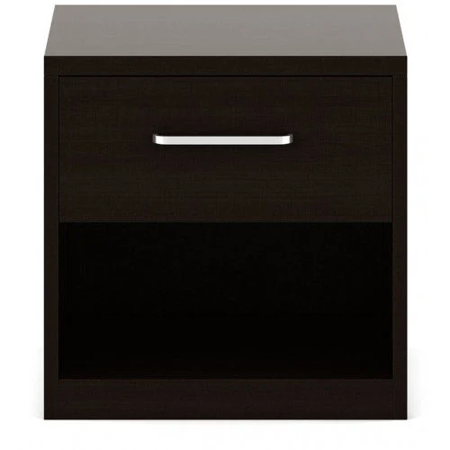 Kosmo Wooden Side Table with Storage Drawer and Open Shelf
