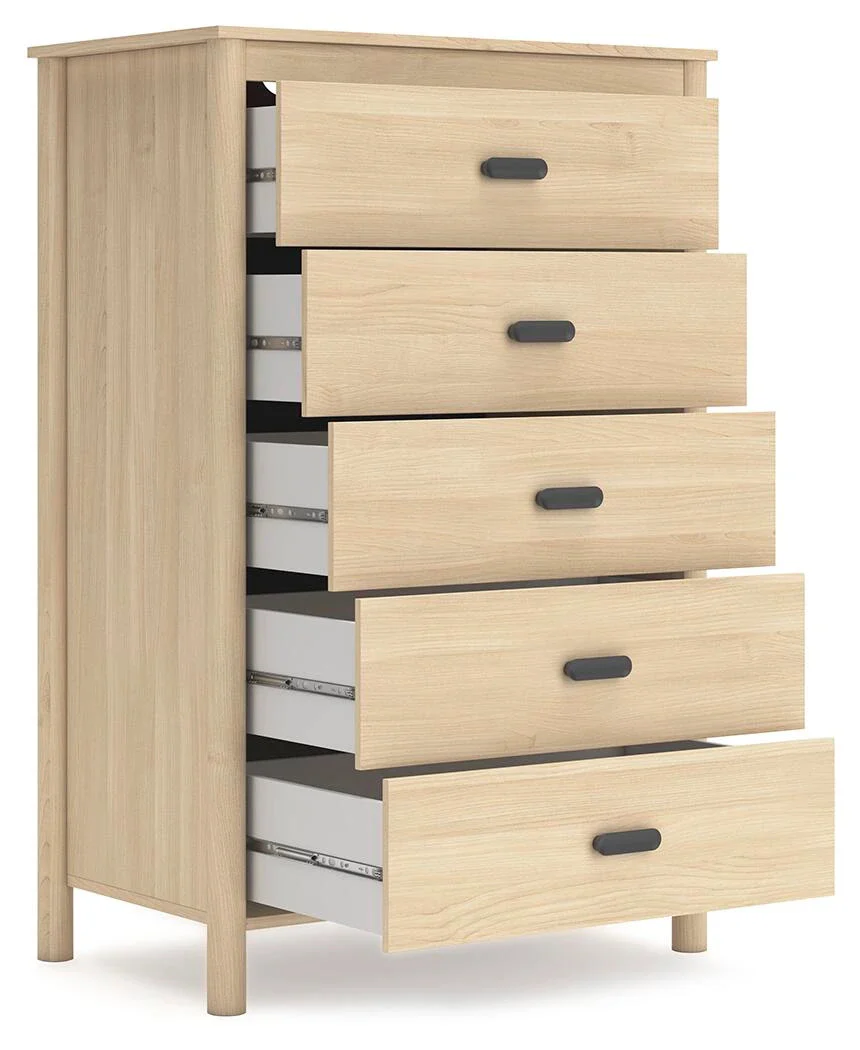 5-Drawer Wooden Storage Cabinet for Bedroom and Living Room