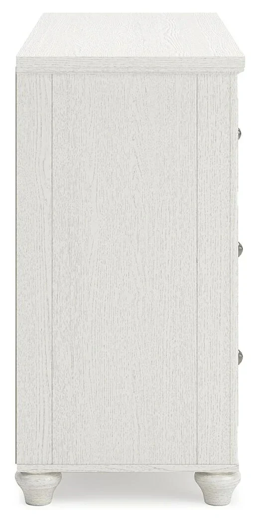 Grantoni 7-Drawer Dresser with Soft White Finish