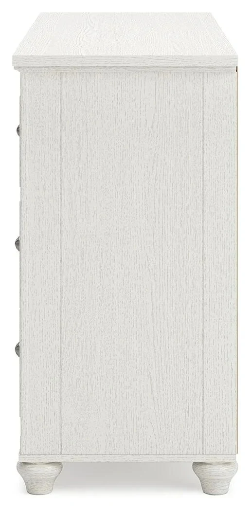 Grantoni 7-Drawer Dresser with Soft White Finish