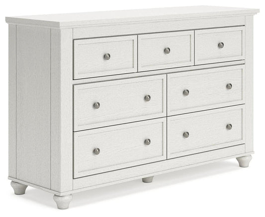 Grantoni 7-Drawer Dresser with Soft White Finish