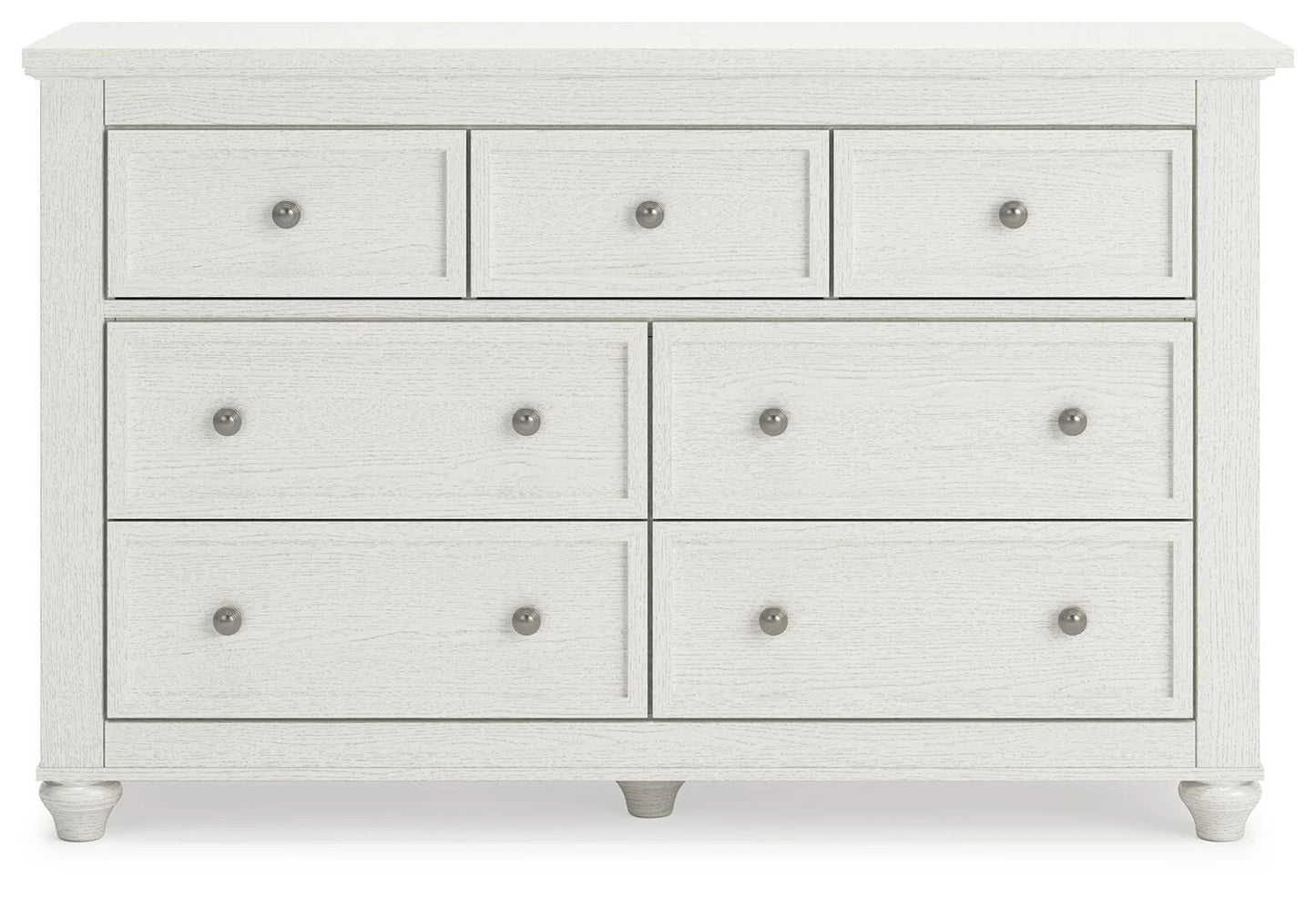 Grantoni 7-Drawer Dresser with Soft White Finish